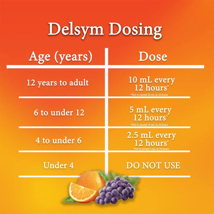 Delsym® 12 Hour Cough Relief, Orange Flavor