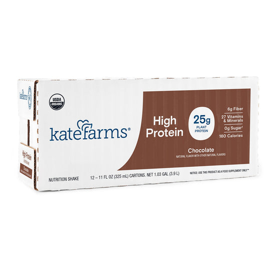 Kate Farms High Protein Oral Supplement Chocolate Flavor Liquid Carton