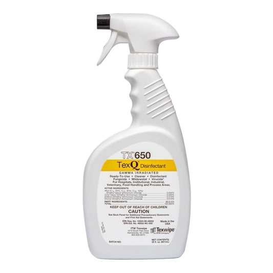 TexQ Surface Disinfectant Cleaner Quaternary Based Trigger Spray Liquid Bottle Unscented