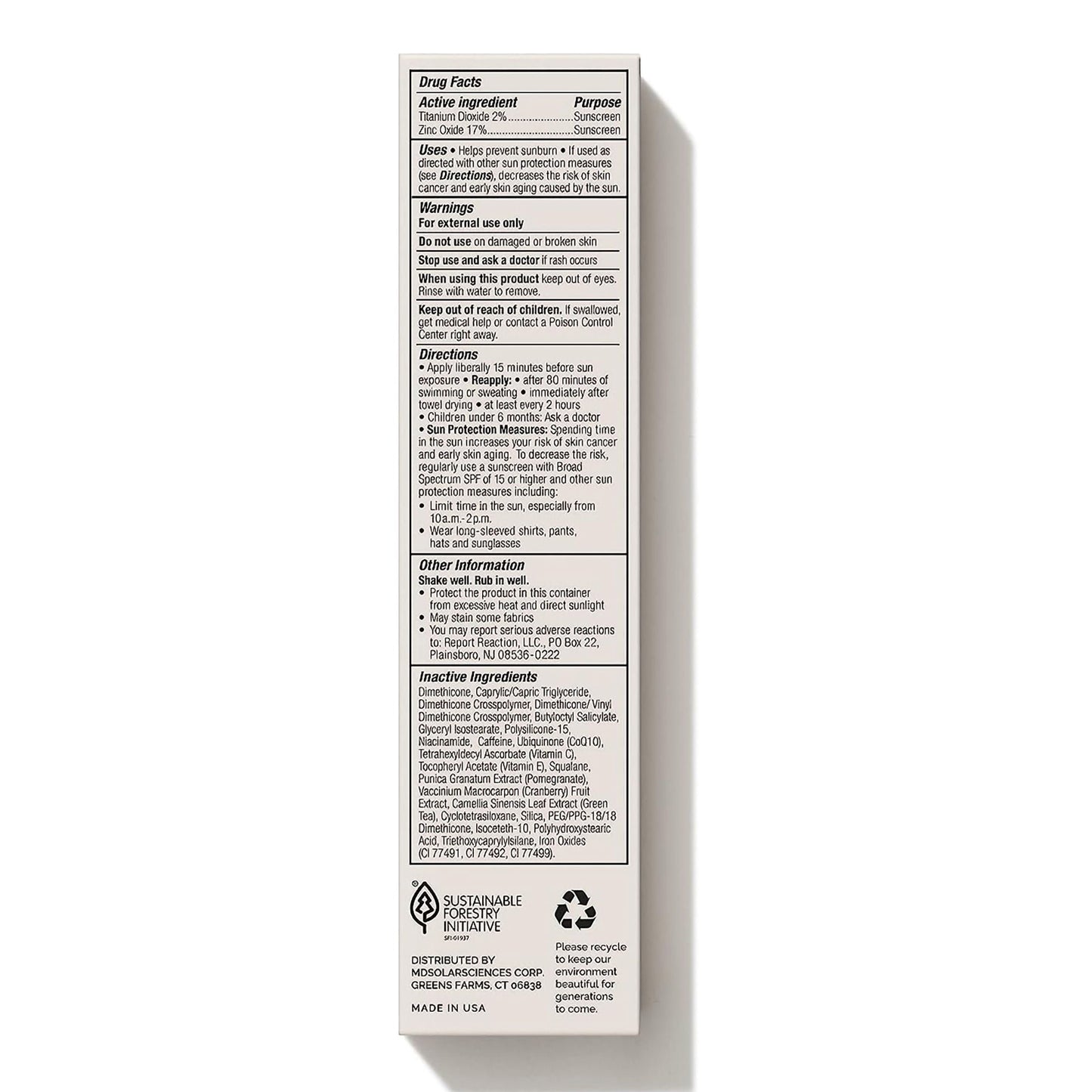 MDSolarsciences™ MD Mineral BB Crème SPF 50, Dark