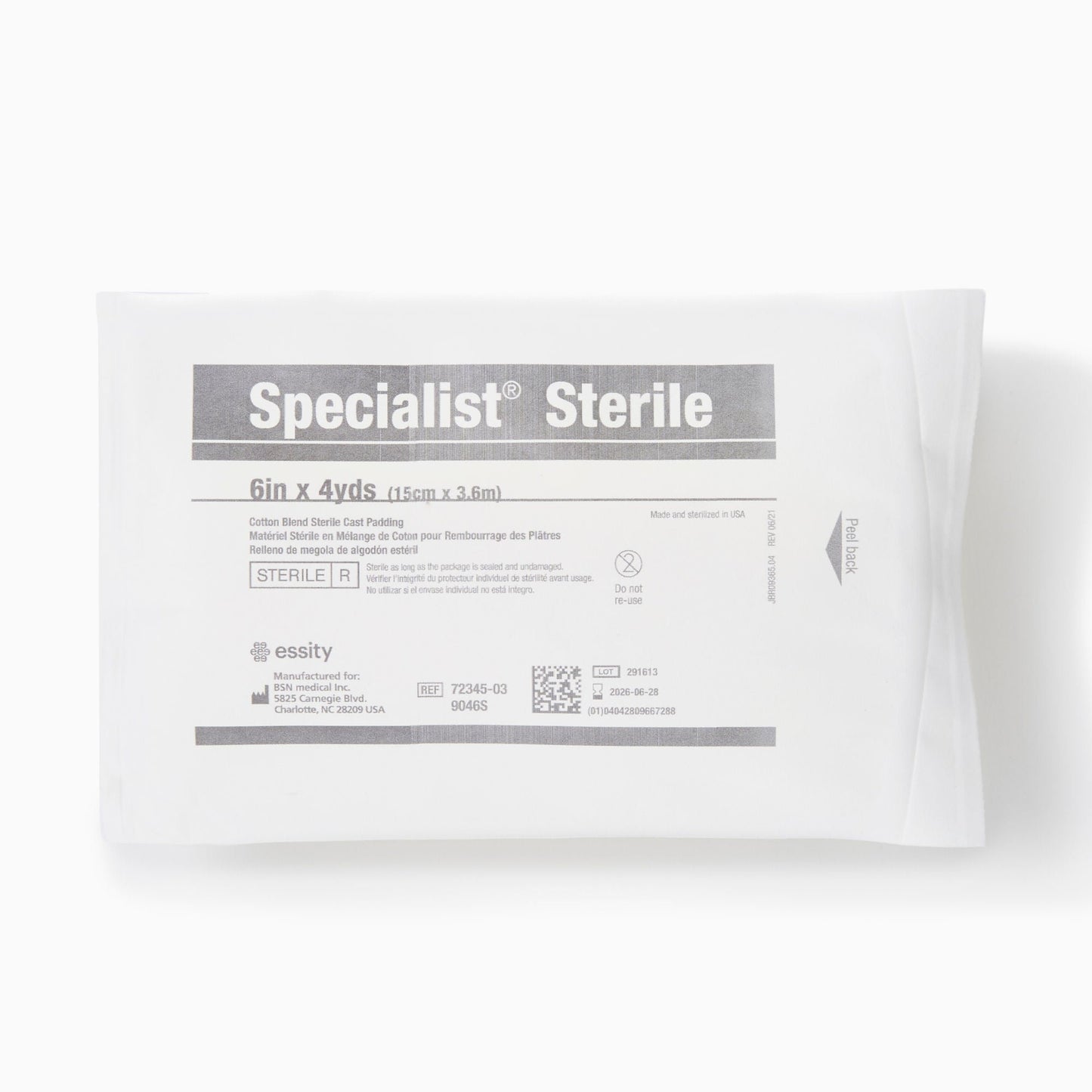 Specialist Sterile Cast Padding Undercast Cotton / Rayon