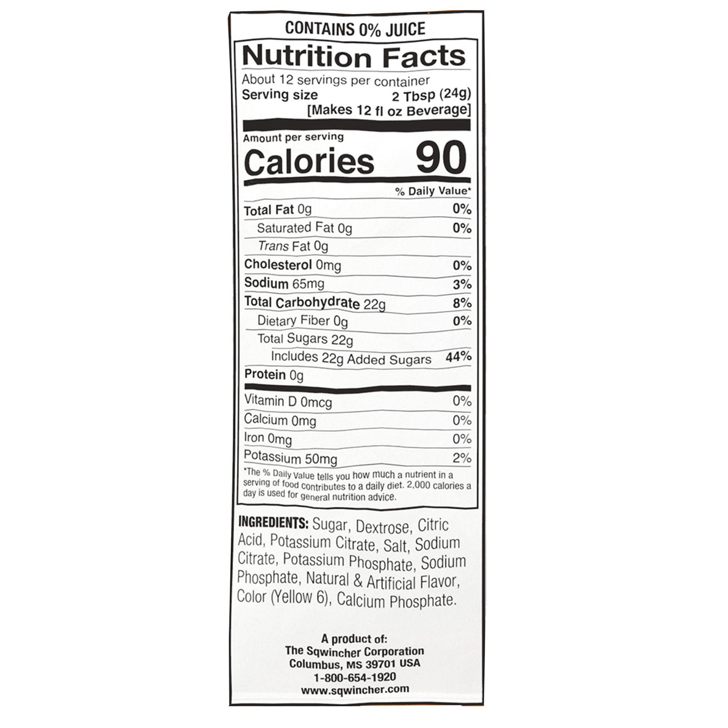 Sqwincher® Powder Pack® Orange Electrolyte Replenishment Drink Mix
