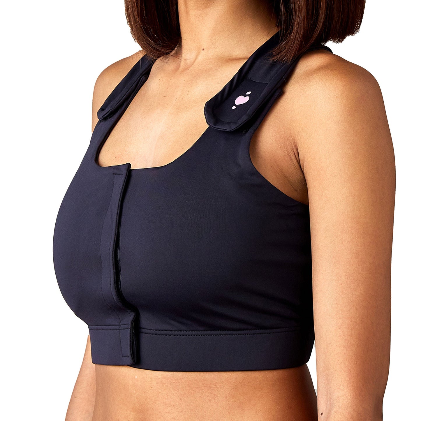 Serena Post Surgical Bra, Black, Super Queen Size