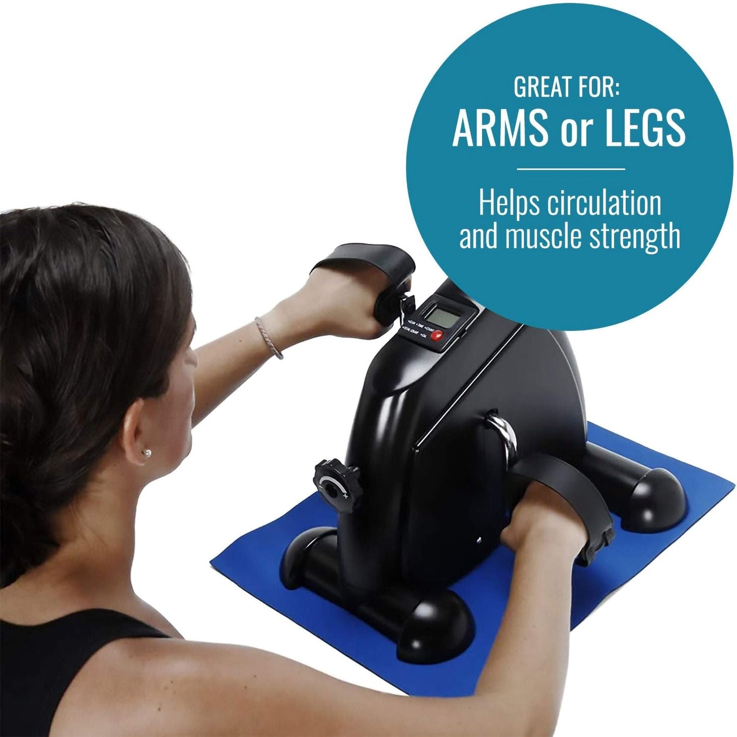 DMI® Mini Exercise Bike Fitness Mini Cycle with Mat