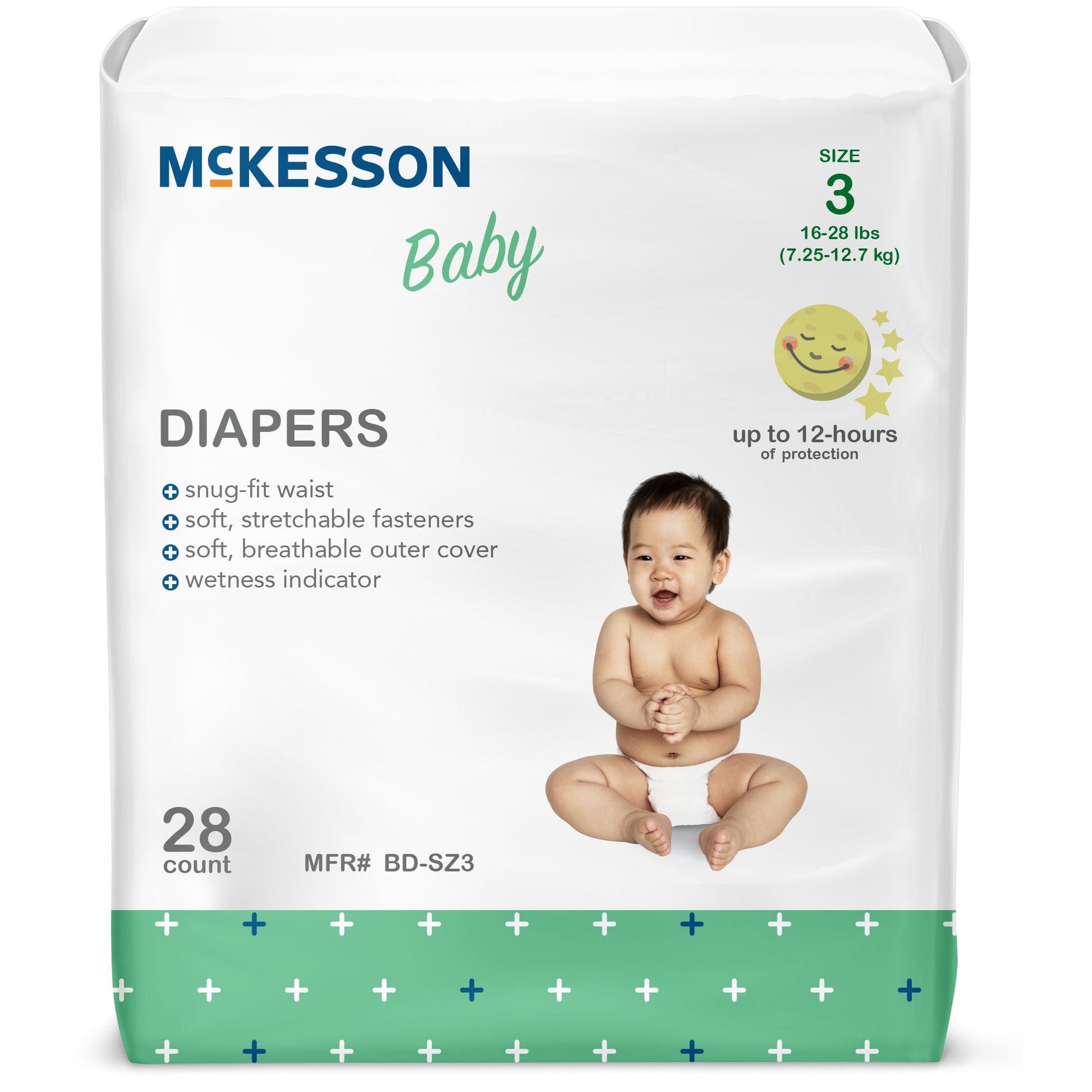 McKesson Baby Diapers, for Babies weighing 16 – 28 lbs.