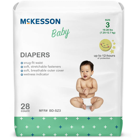 McKesson Baby Diapers, for Babies weighing 16 – 28 lbs.