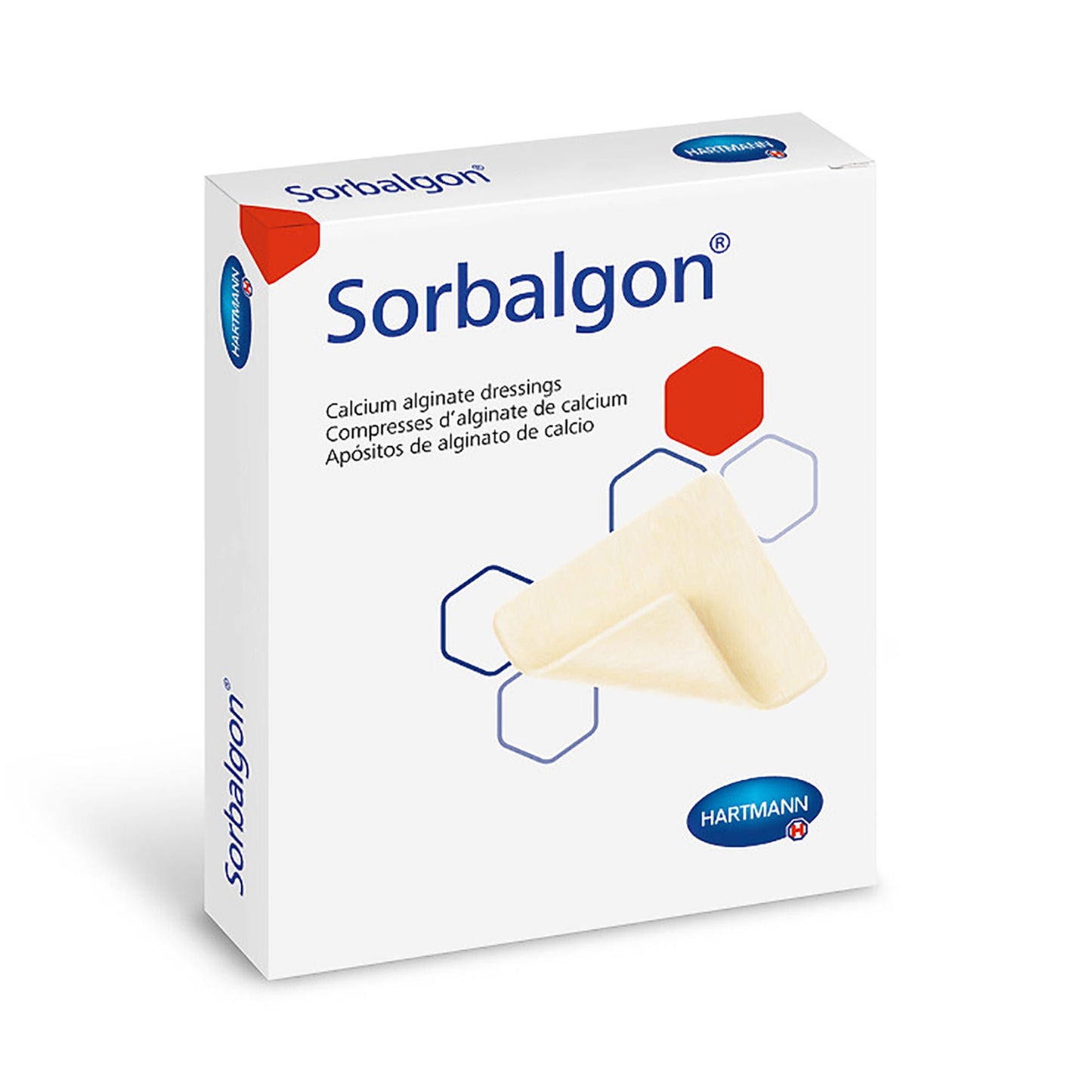 Sorbalgon Alginate Dressing Calcium Alginate / Polysorbate Rectangle