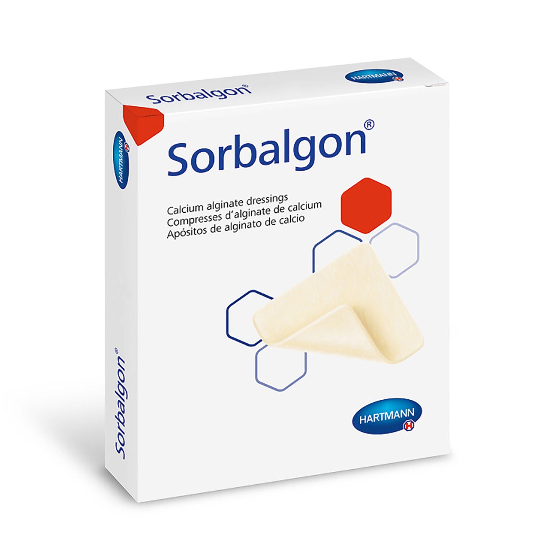 Sorbalgon Alginate Dressing Calcium Alginate / Polysorbate Rectangle
