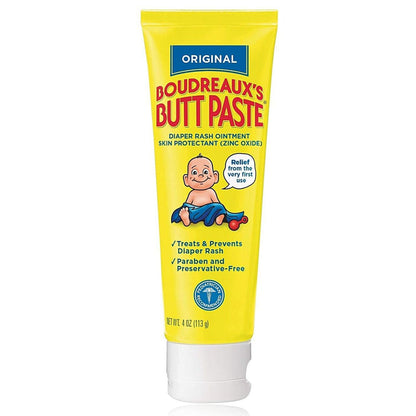 Boudreaux's Original Butt Paste Diaper Rash Treatment, 16% Zinc Oxide, Tube