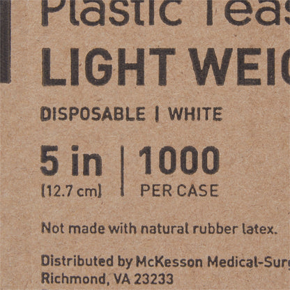 McKesson White Polypropylene Spoon