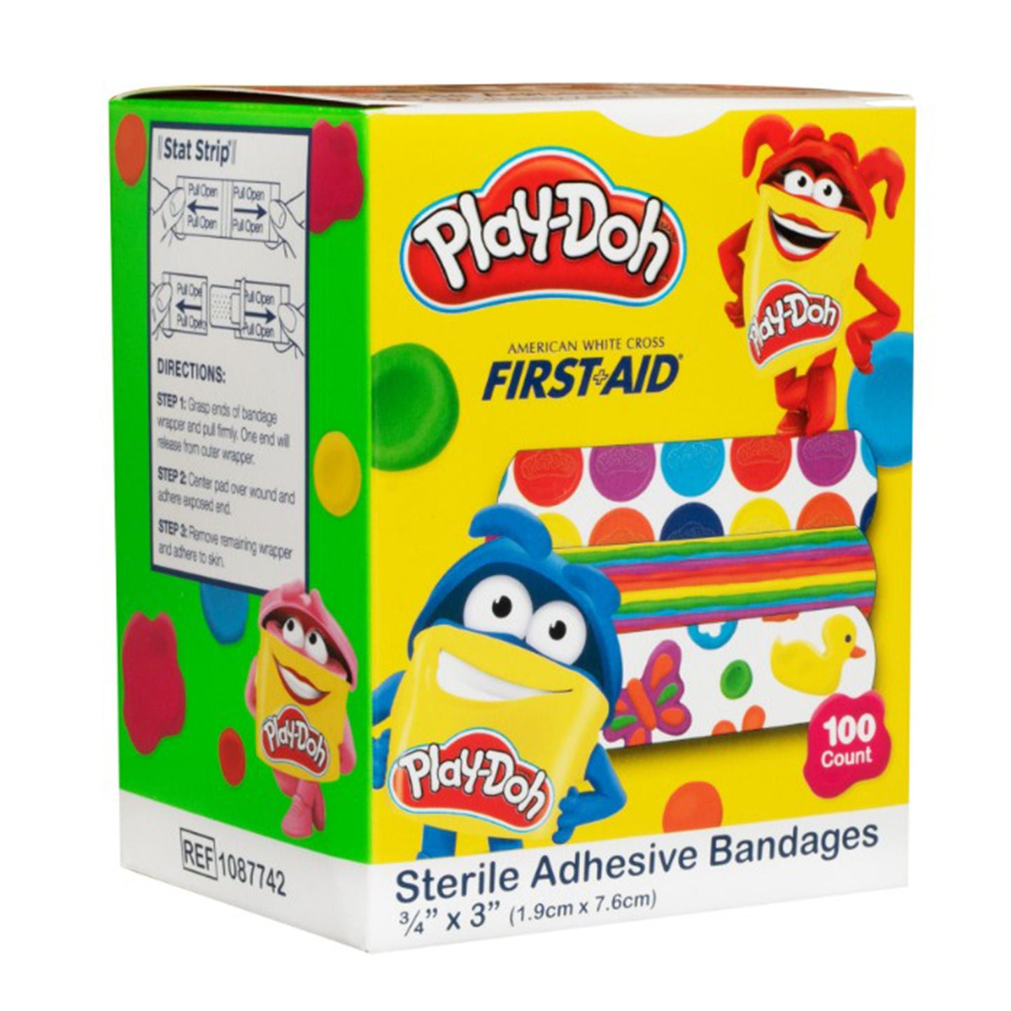 American® White Cross Kid Design (Play Doh) Adhesive Strip