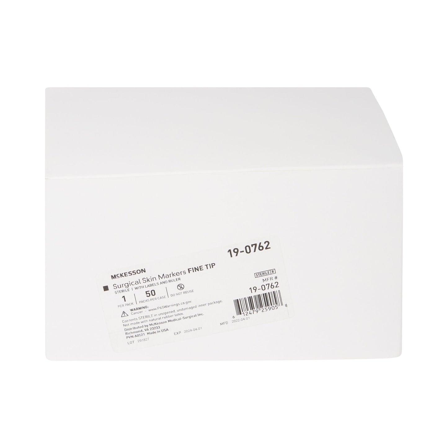 McKesson Skin Marker with Ruler and Labels Gentian Violet Ink Sterile Full Size Fine Tip – Box of 50 - view 2