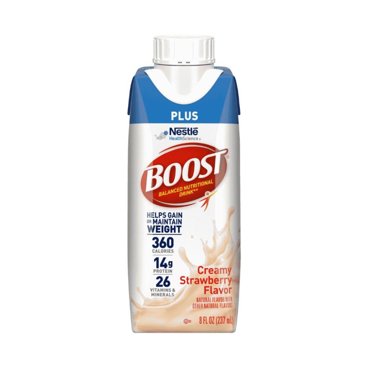 Boost® Plus Strawberry Balanced Nutritional Drink, bottle