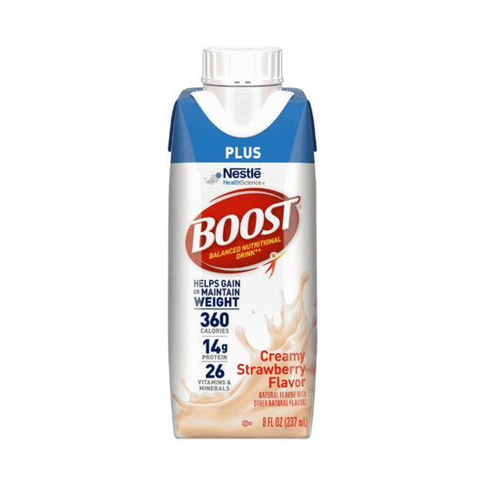 Boost® Plus Strawberry Balanced Nutritional Drink, bottle