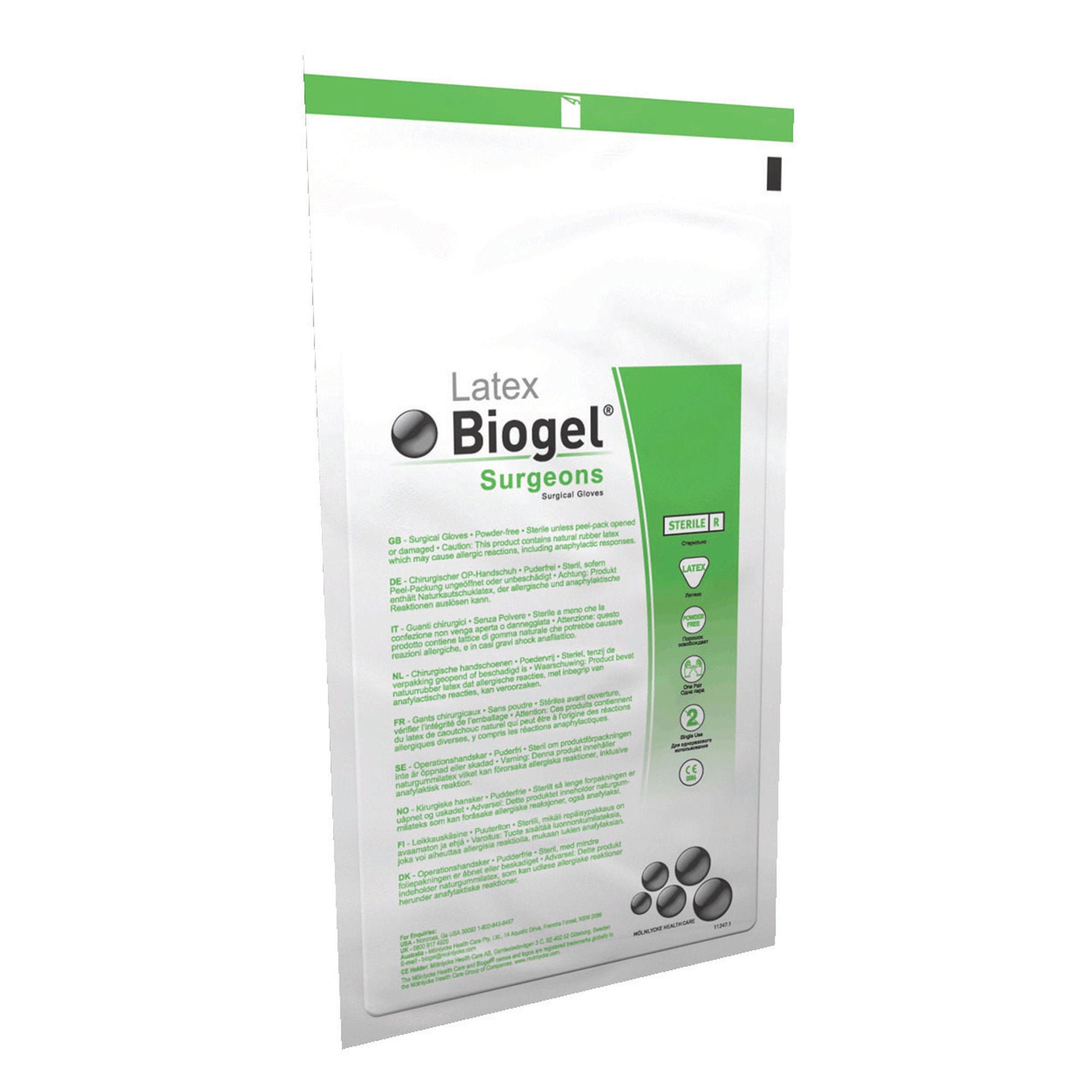 Sterile Biogel® Surgeons Latex Surgical Gloves, Straw - view 4