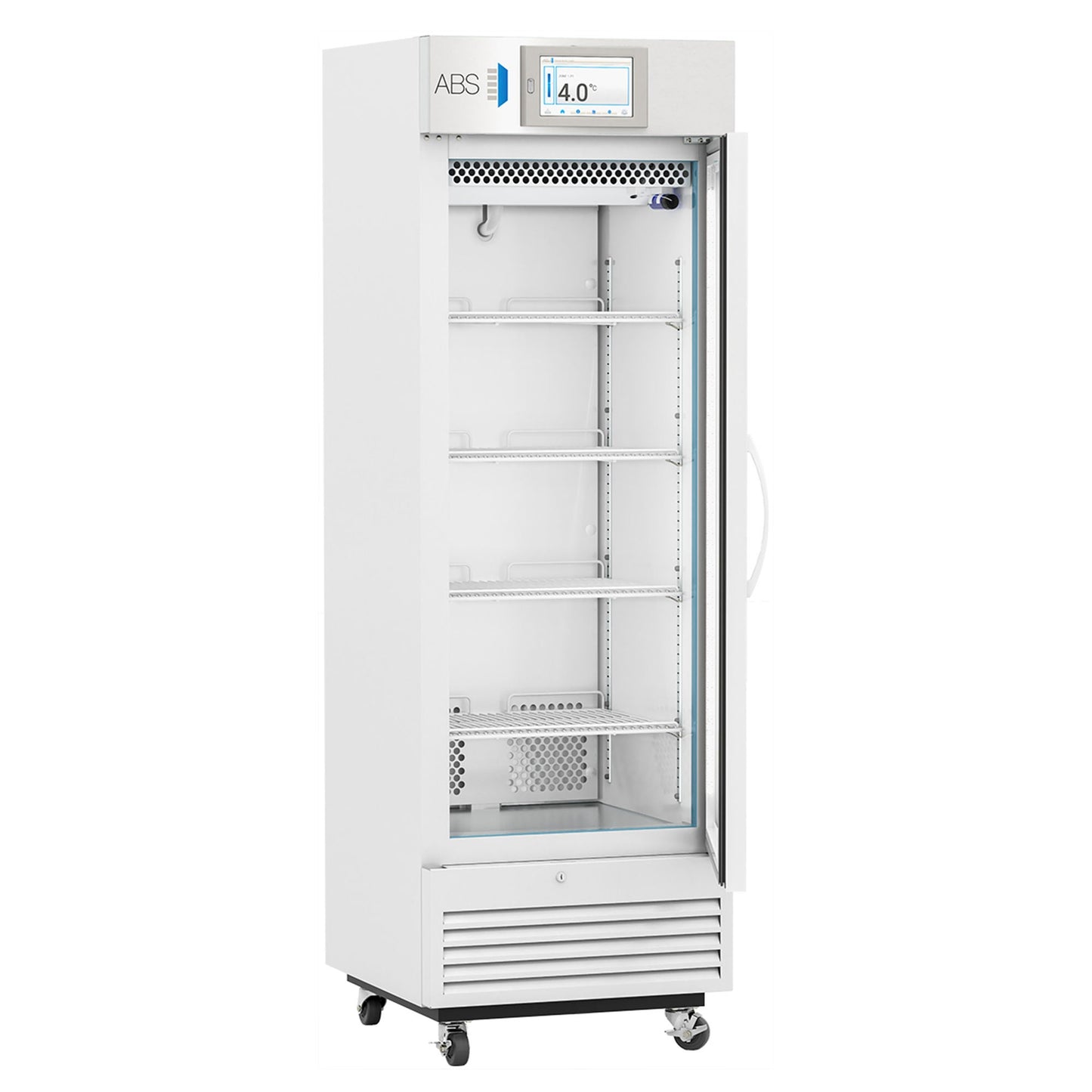 ABS Premium Upright Refrigerator Laboratory Use 16 cu.ft. 1 Glass Swing Door Cycle Defrost