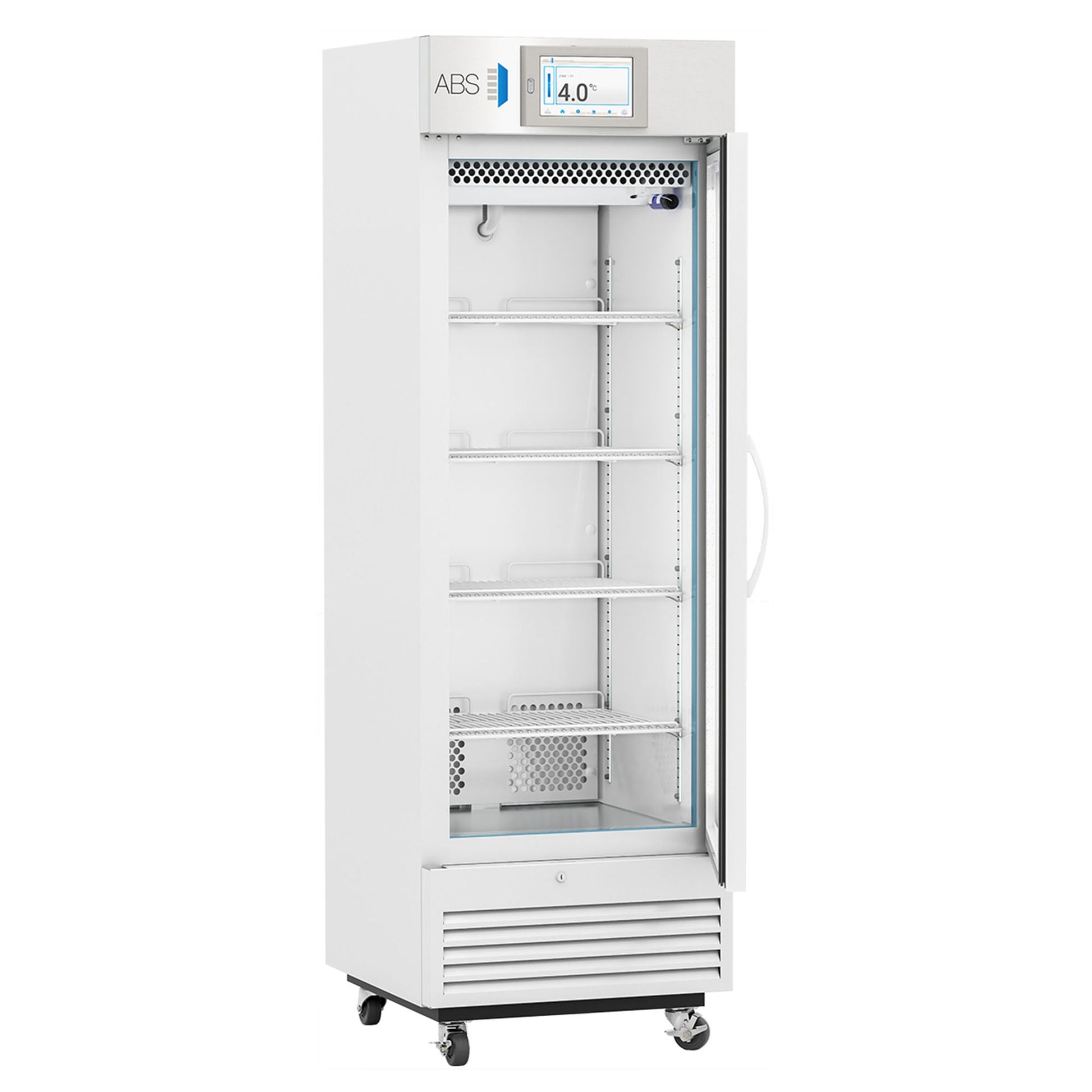 ABS Premium Upright Refrigerator Laboratory Use 16 cu.ft. 1 Glass Swing Door Cycle Defrost