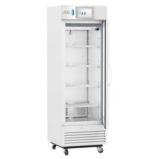 ABS Premium Upright Refrigerator Laboratory Use 16 cu.ft. 1 Glass Swing Door Cycle Defrost