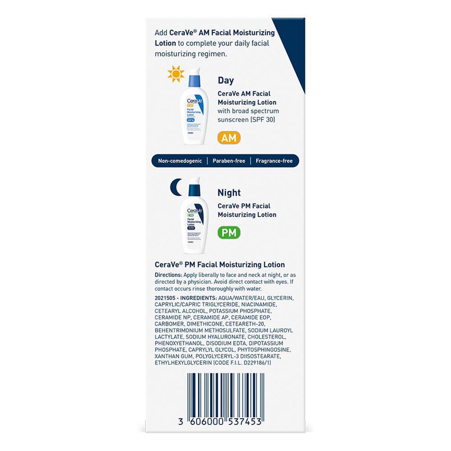 CeraVe® Facial Moisturizing Lotion PM, Ultra Lightweight, Pump Bottle