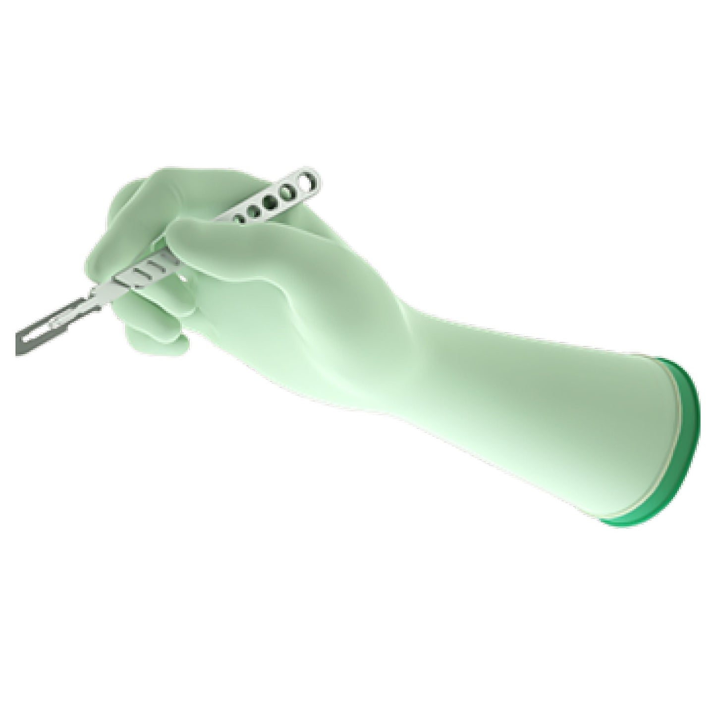 Sterile GAMMEX® Non-Latex PI Underglove Polyisoprene Surgical Gloves, Green - view 8