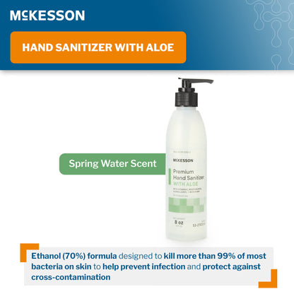 McKesson Premium Hand Sanitizer with Aloe, Gel, Pump Bottle