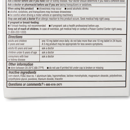 Major® Cetirizine Antihistamine All Day Allergy Relief