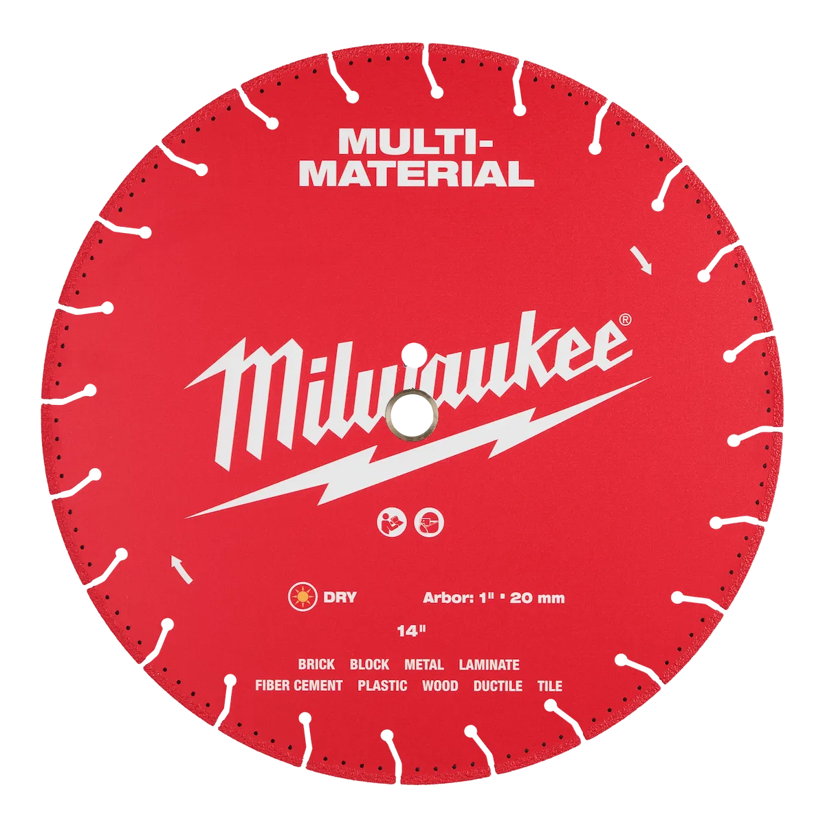 Milwaukee 14" Multi-Material Diamond Blade 49-93-9614 | Diamond Coated