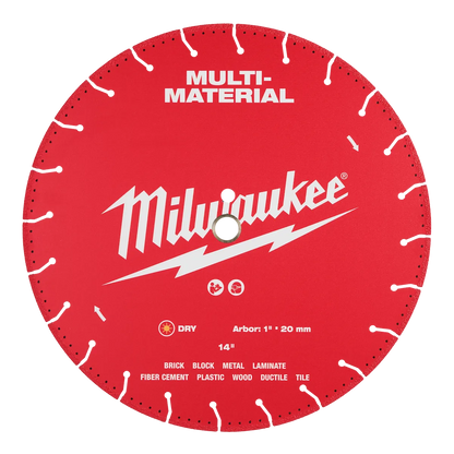 Milwaukee 14" Multi-Material Diamond Blade 49-93-9614 | Diamond Coated