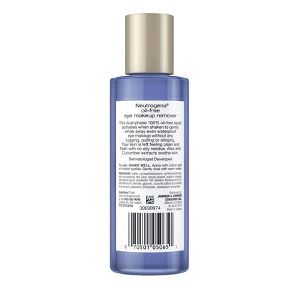 Neutrogena Oil-Free Eye Makeup Remover Liquid Bottle Scented
