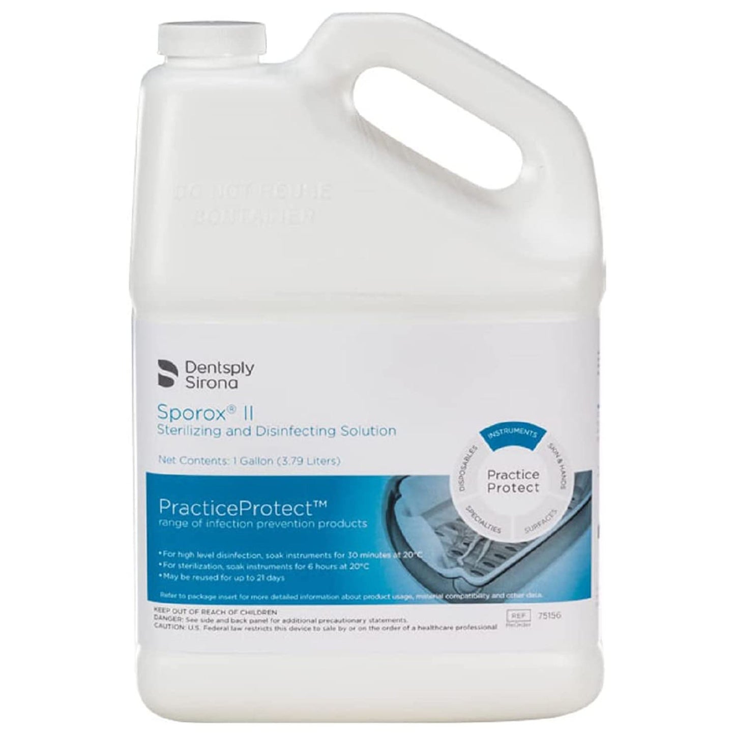 Sporox® II Hydrogen Peroxide High-Level Disinfectant RTU Liquid 1 gal. Jug Reusable - view 3