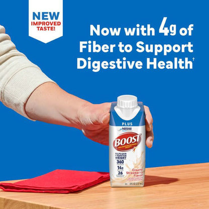 Boost® Plus Strawberry Balanced Nutritional Drink, bottle