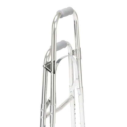 drive™ Hemi Aluminum Side Step Folding Walker, 29.5 – 37 Inch Height
