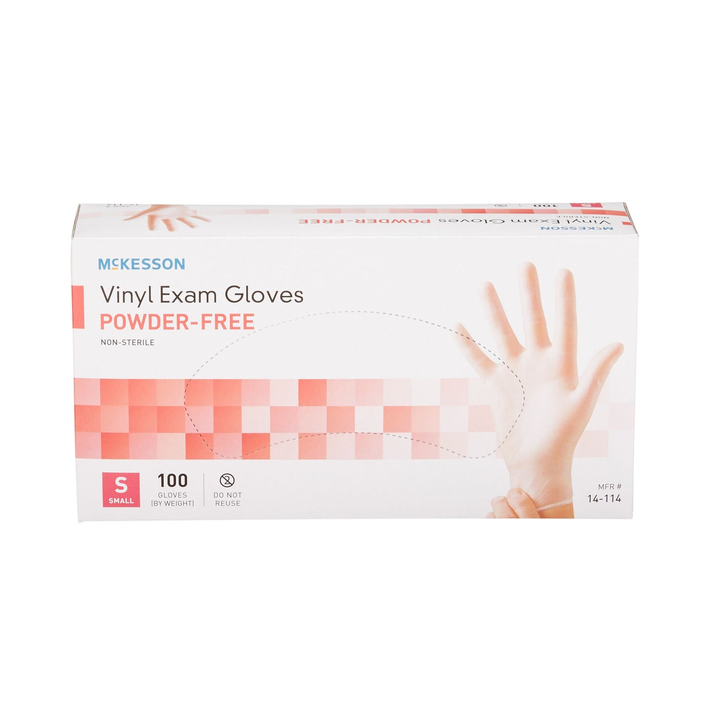 McKesson Vinyl Exam Gloves, Clear - view 5