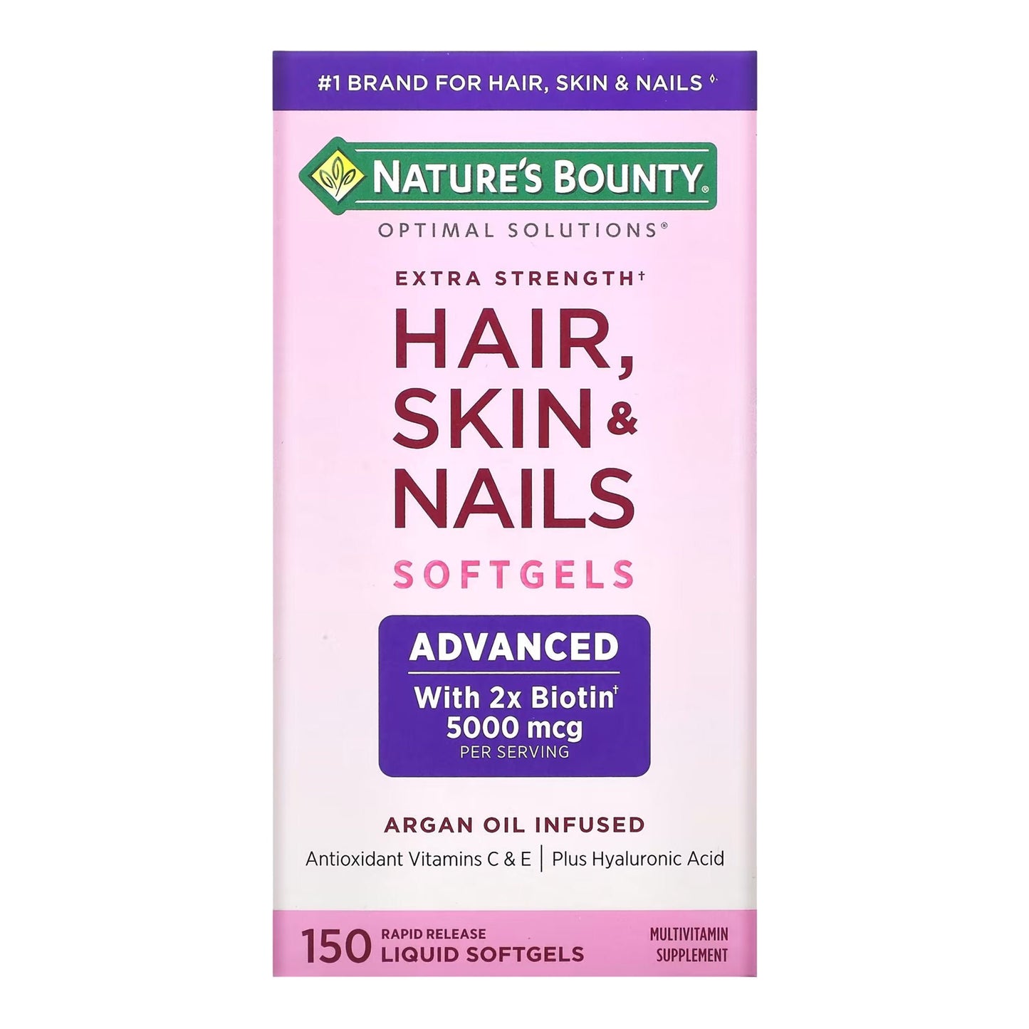 Nature's Bounty® Optimal Solutions Extra Strength Hair, Skin & Nails Softgels