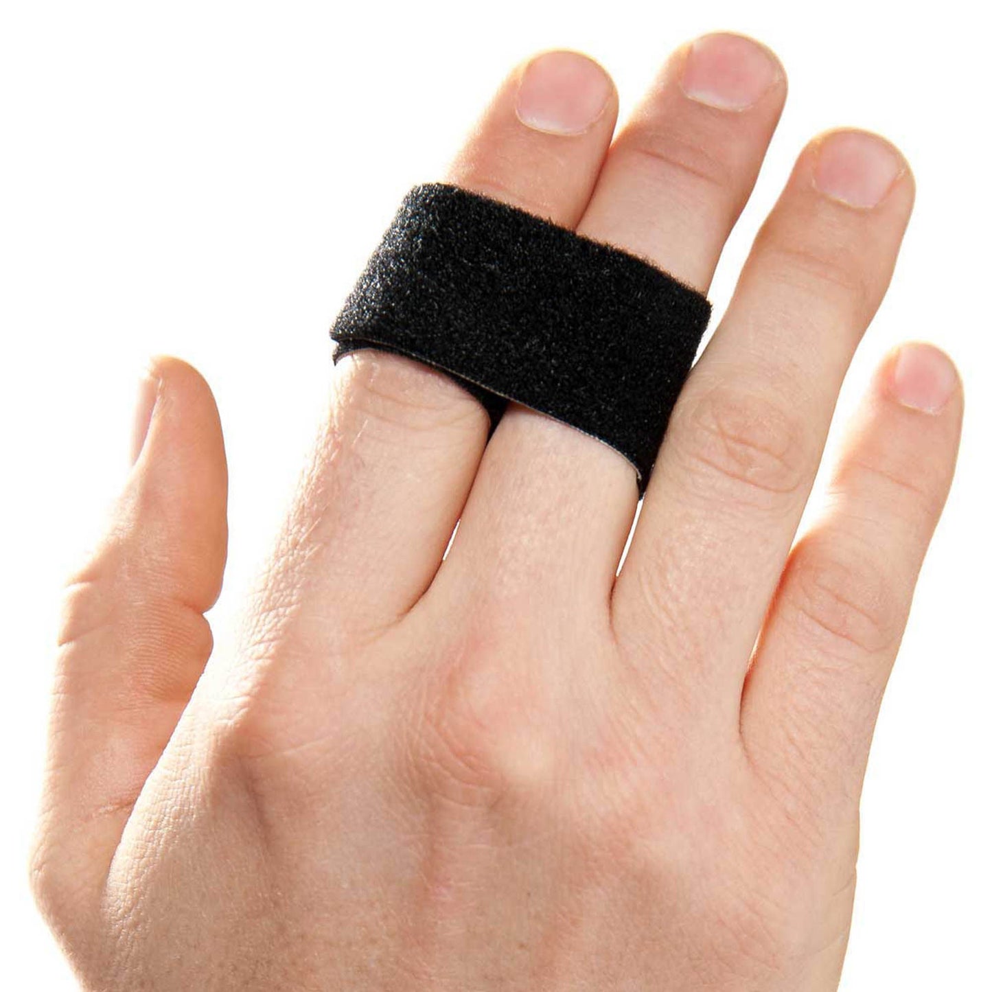 3pp Buddy Loops Finger Wrap Splint Adult Hook and Loop Strap Closure Finger Black