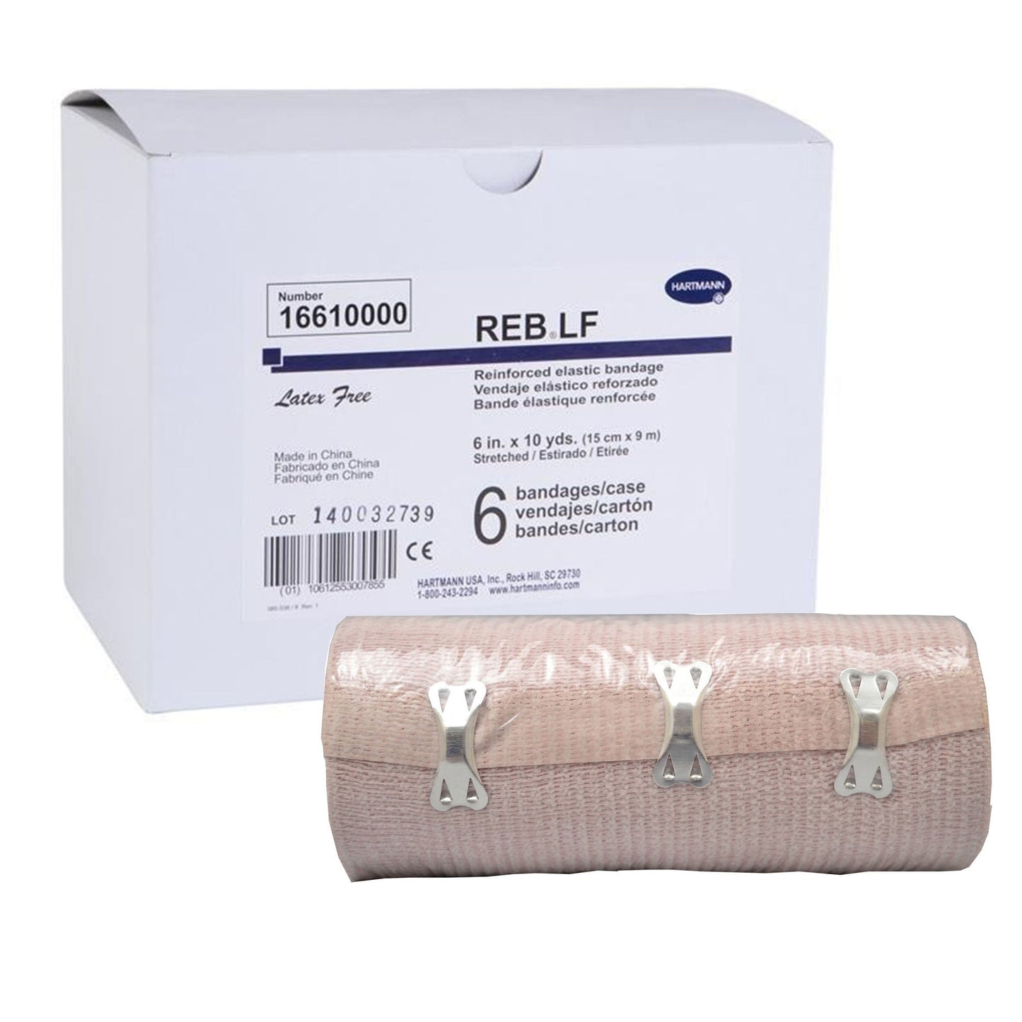 REB® LF Clip Detached Closure Elastic Bandage