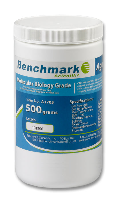 Benchmark Scientific Agarose LE, Molecular Biology Grade A1700–A1705