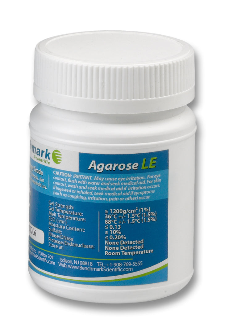 Benchmark Scientific Agarose LE, Molecular Biology Grade A1700–A1705