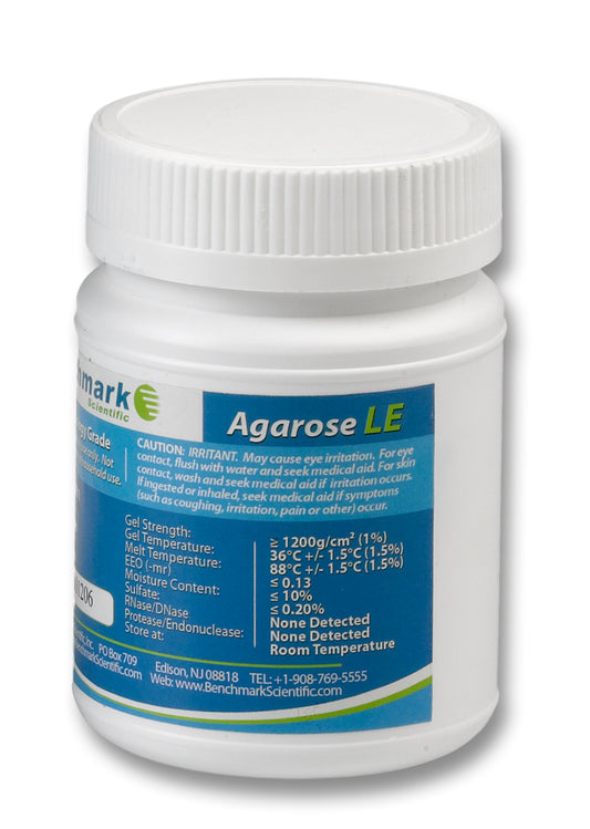 Benchmark Scientific Agarose LE, Molecular Biology Grade A1700–A1705