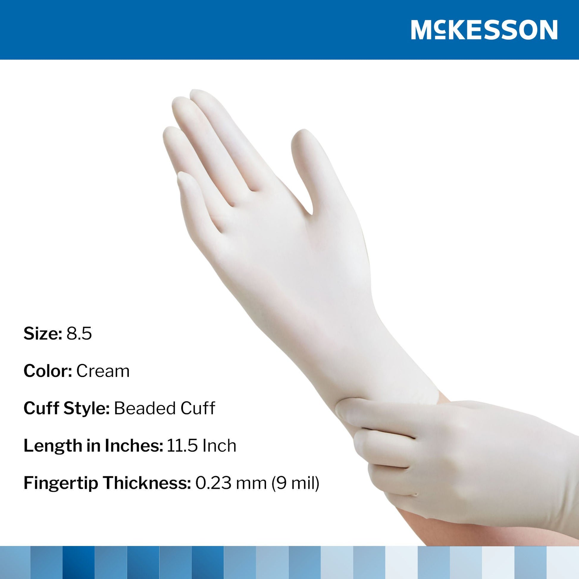 Sterile McKesson Perry® Latex Surgical Gloves, Cream - view 7
