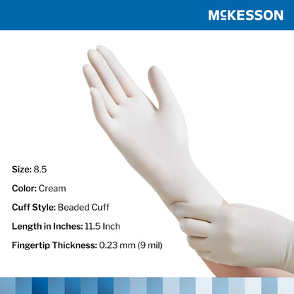 Sterile McKesson Perry® Latex Surgical Gloves, Cream - view 7