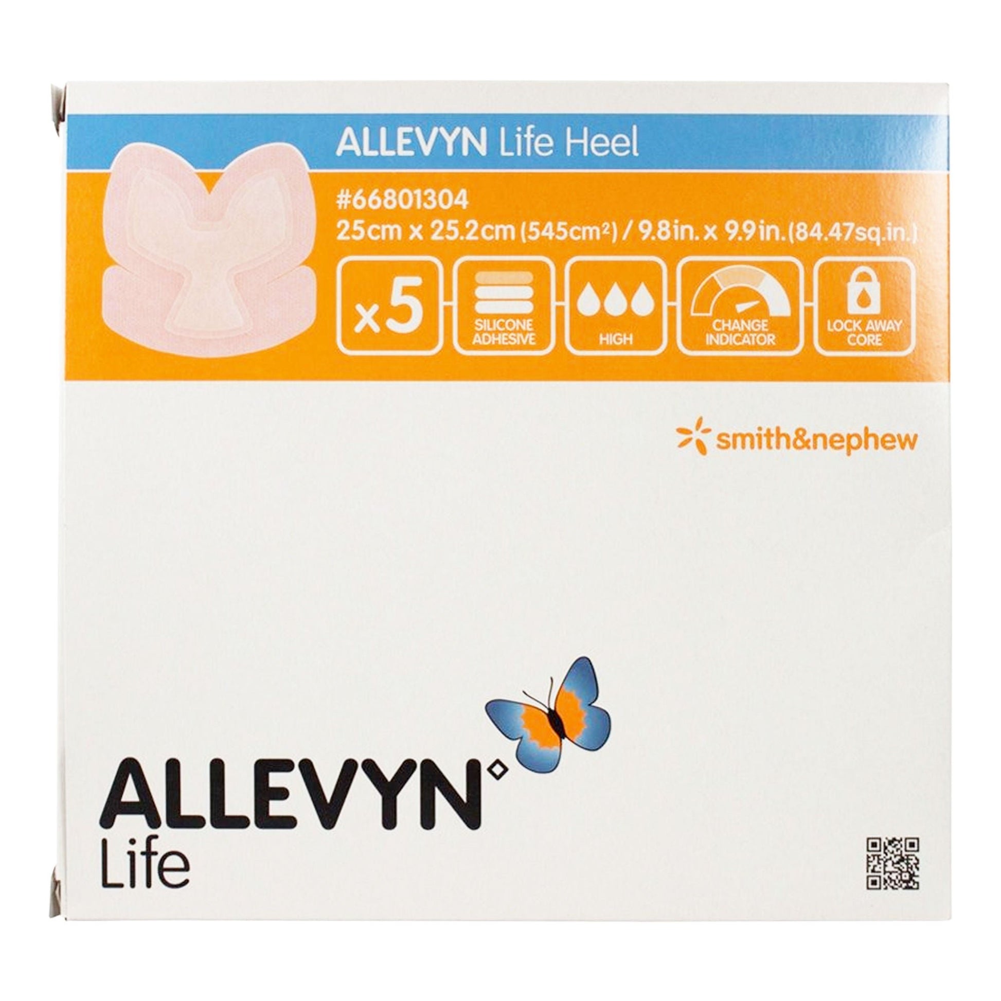 Allevyn Life Heel Silicone Gel Adhesive Foam Dressing