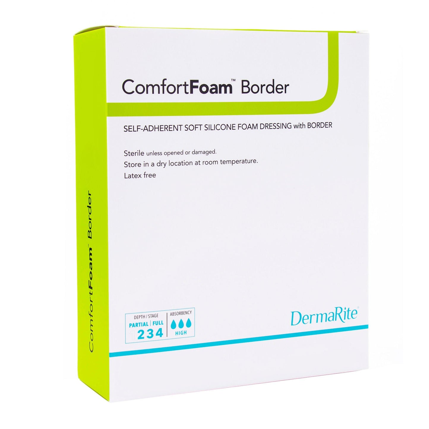 ComfortFoam™ Bordered Foam Wound Dressing w/ Soft Silicone Adhesive