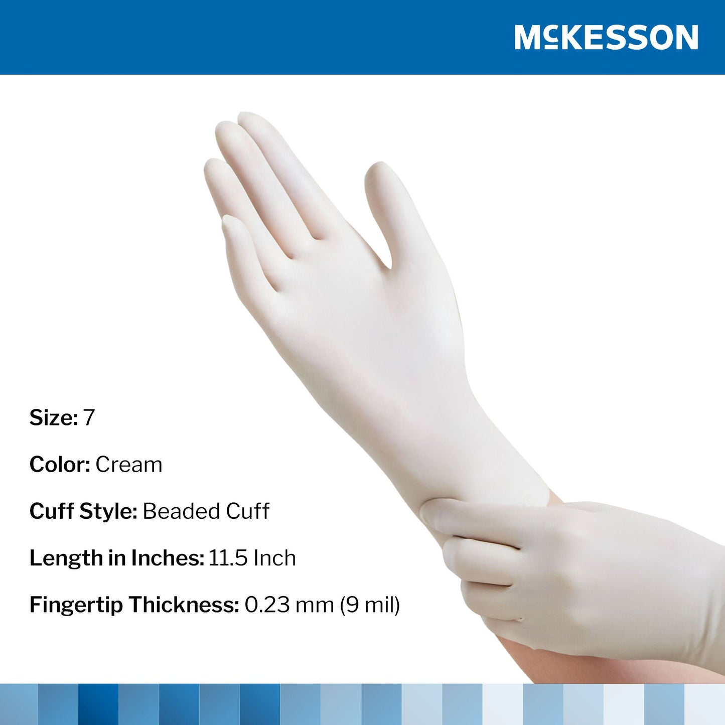 Sterile McKesson Perry® Latex Surgical Gloves, Cream - view 2