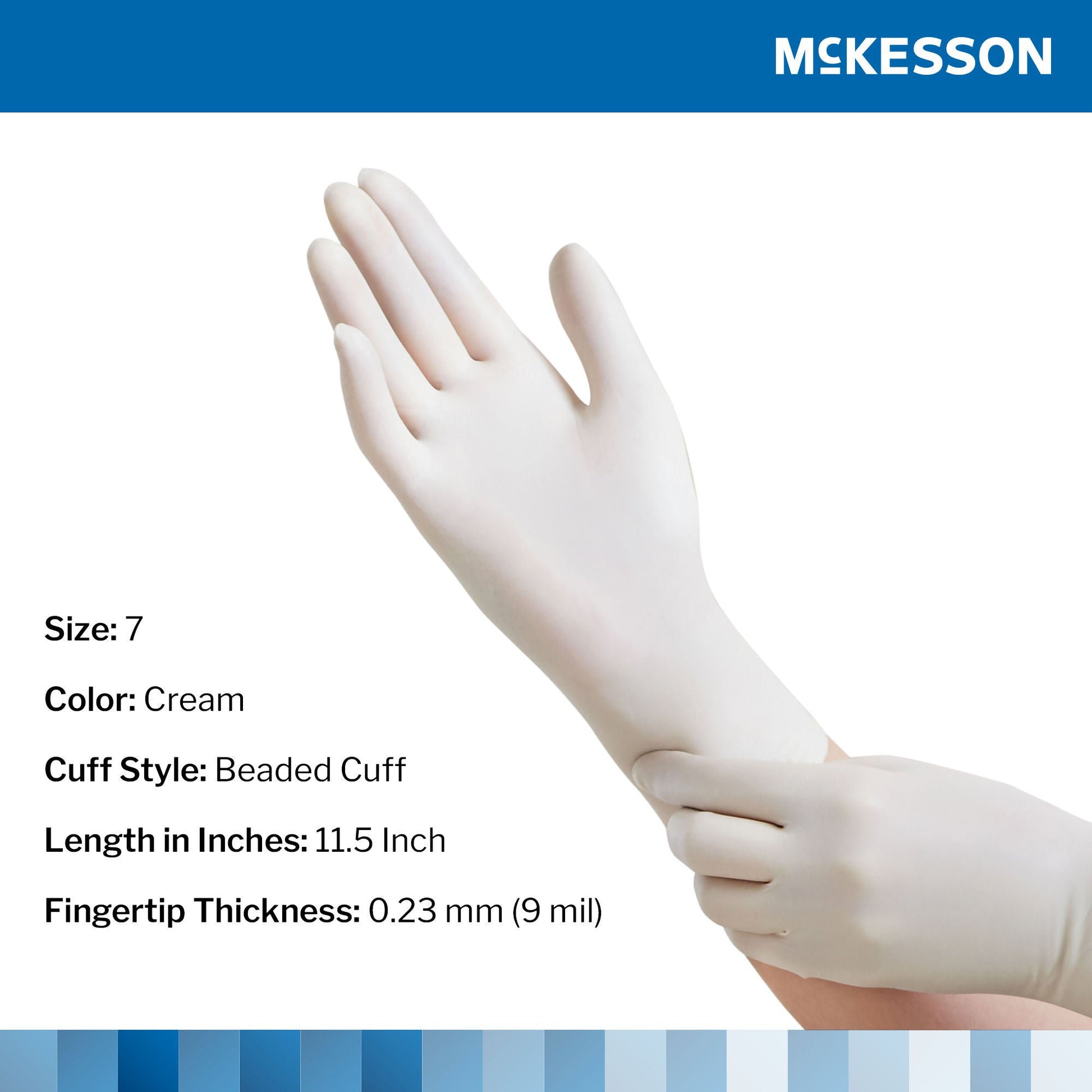 Sterile McKesson Perry® Latex Surgical Gloves, Cream - view 2