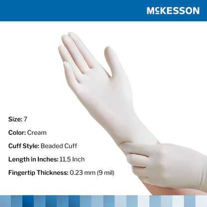Sterile McKesson Perry® Latex Surgical Gloves, Cream - view 2