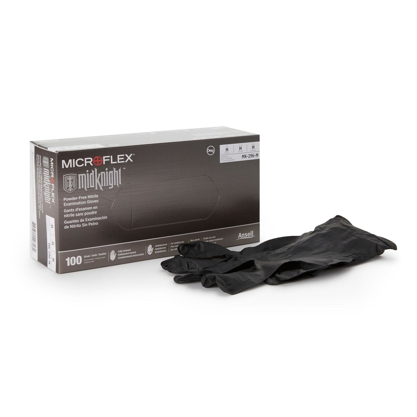 MICROFLEX® MidKnight™ Nitrile Exam Gloves, Black - view 5