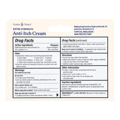 Foster & Thrive™ 2% Diphenhydramine HCl Itch Relief Cream