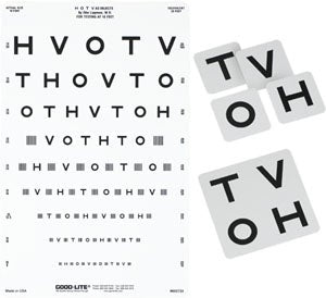 Good-Lite® Eye Chart, Sloan Letter, Acuity Test