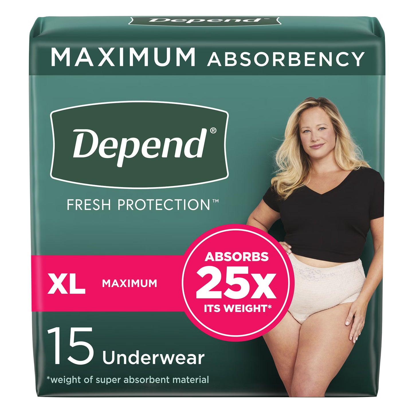 Depend® Fresh Protection™ Women's Maximum Absorbency Underwear